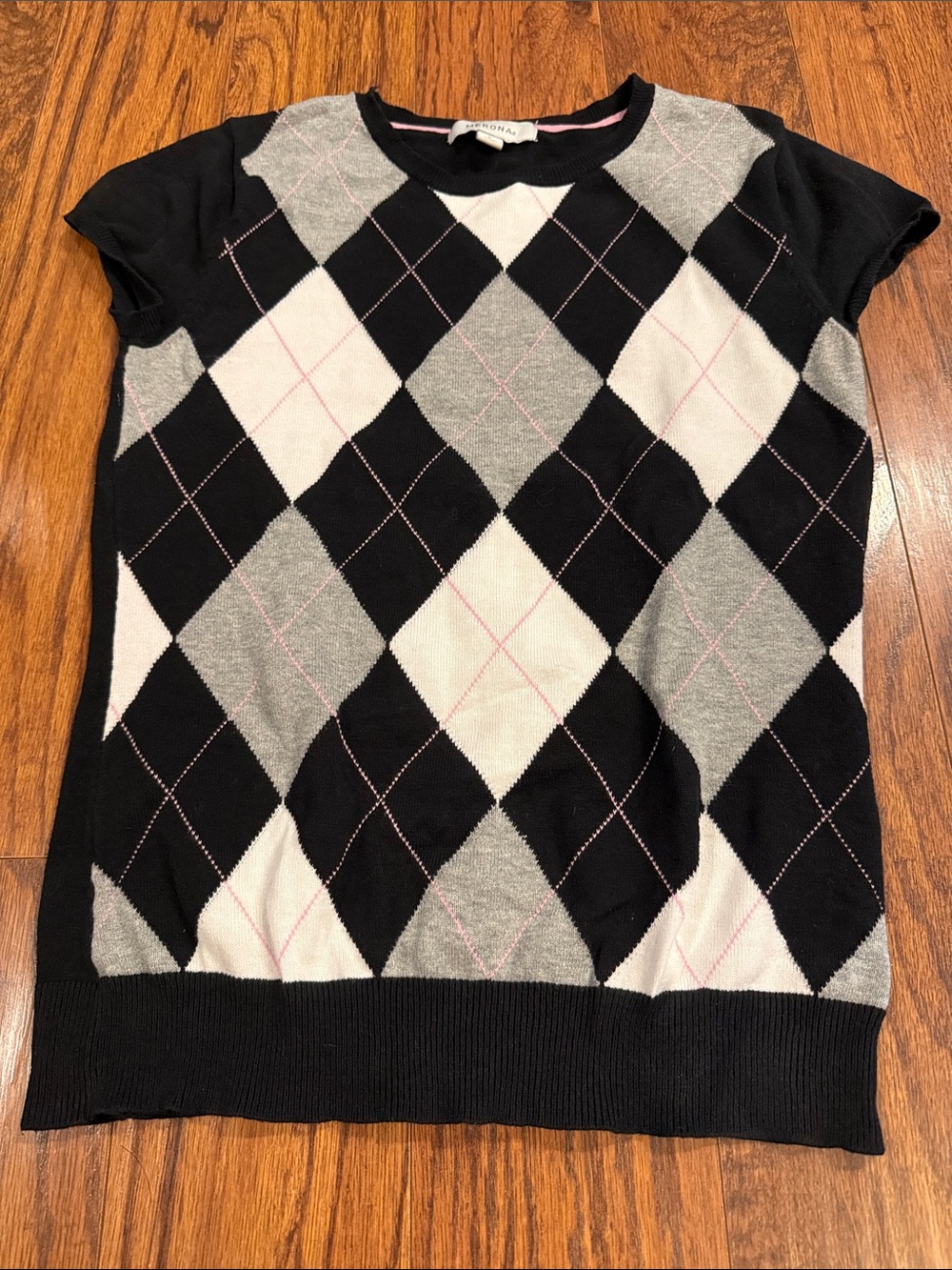 Merona Short Sleeve Sweater - Black, Gray, White